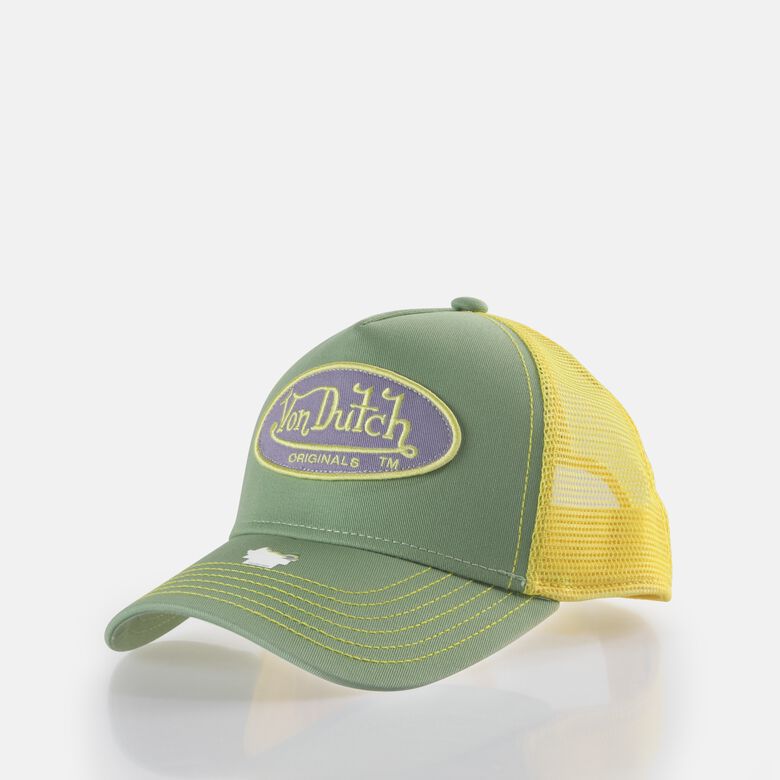 G&#252;nstige Online Von Dutch Originals -Trucker Boston Cap, green/yellow F0817666-01224